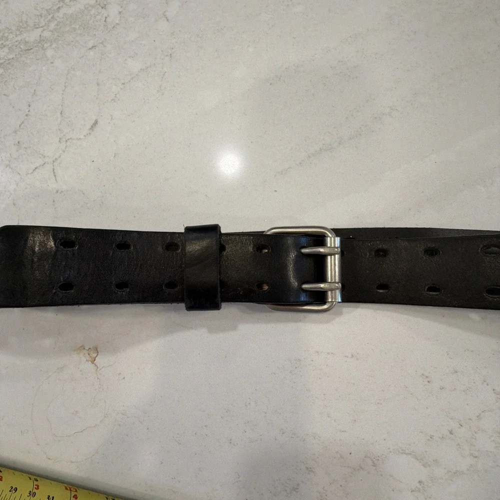 Genuine Leather Black Belt Mexico Size Up To 40